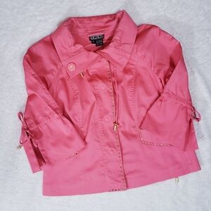 Berer blazer  3/4 sleeve cotton pink salmón size S